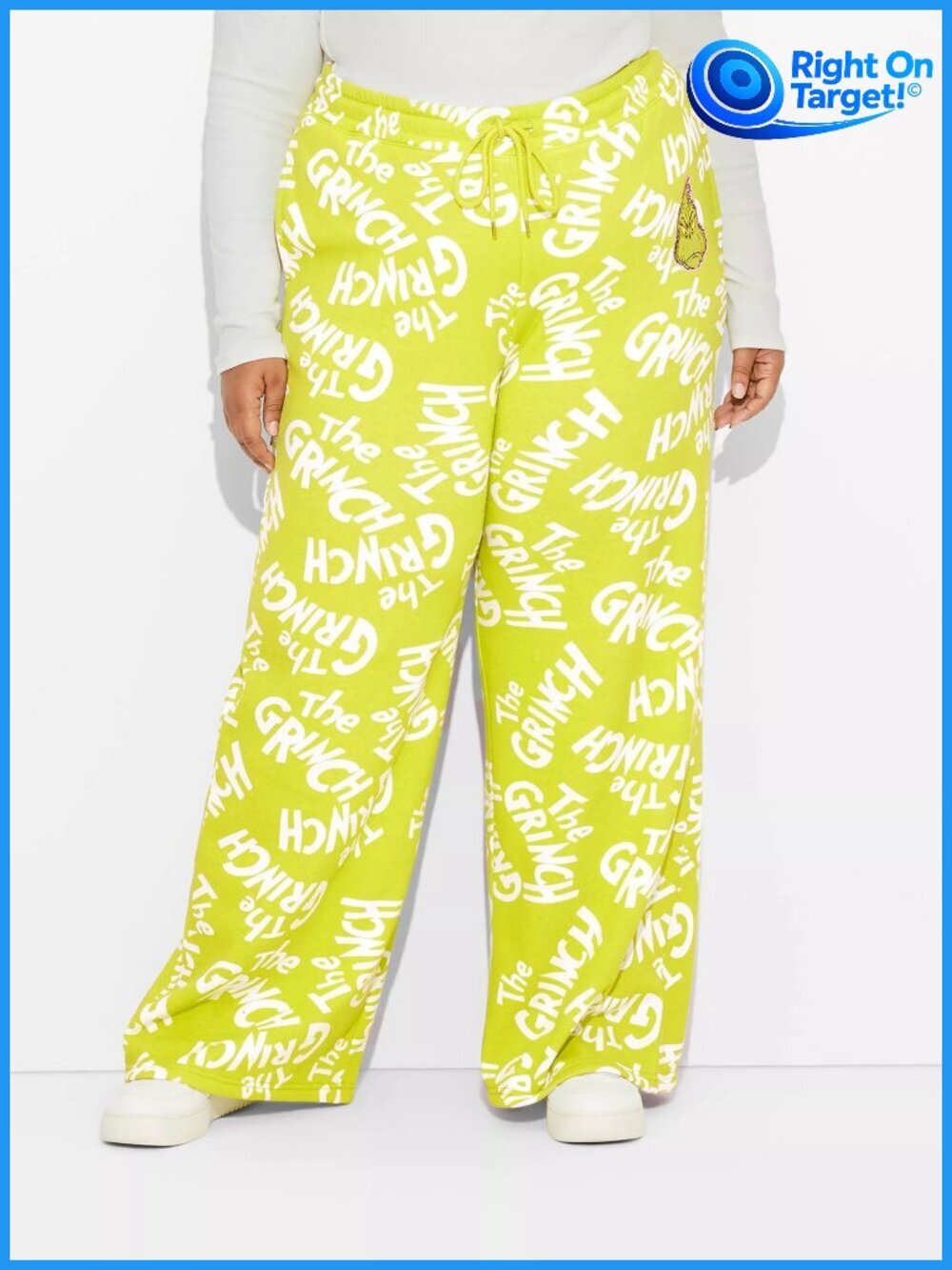 2X - Womens The Grinch and Max Print Graphic Flare Pants - Green